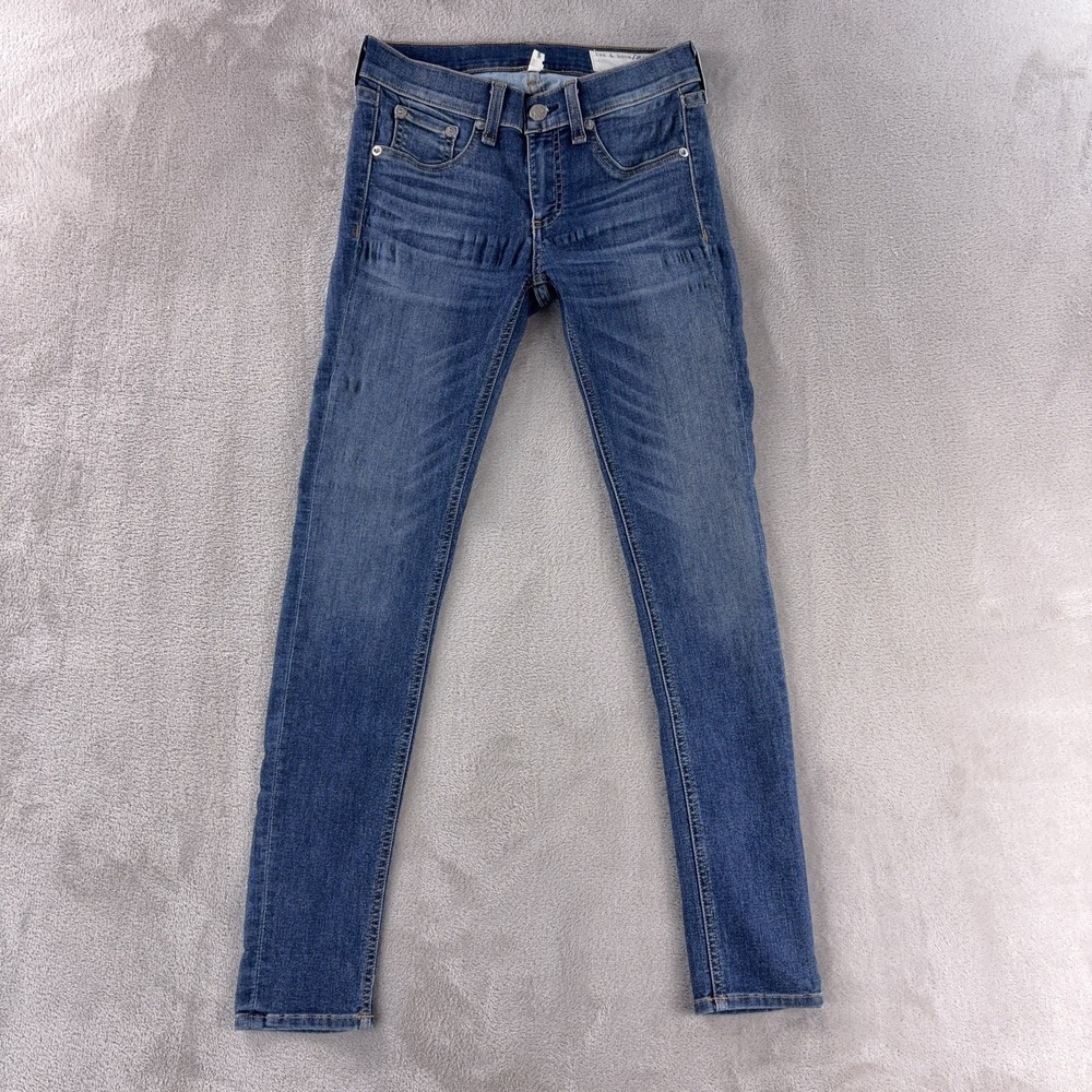 Rag &‎ Bone Slim Fit Jeans Womens Size 26x27 Blue Stretch Denim Casual Chic